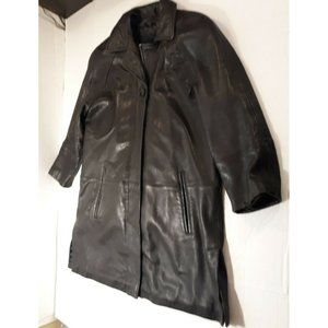 Leather Limited Womens Size Small Black Full Zip